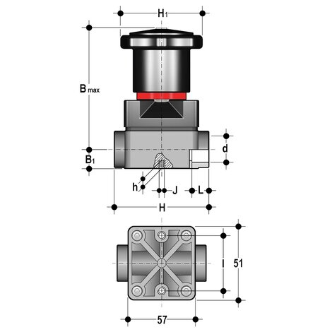 CMIV - Compact diaphragm valve DN 12:15